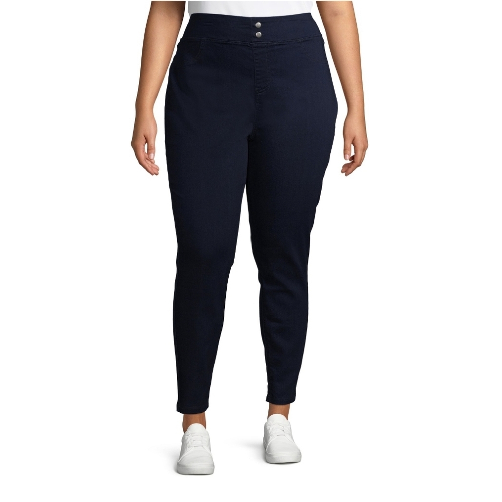 Terra & Sky midrise skinny jeggings